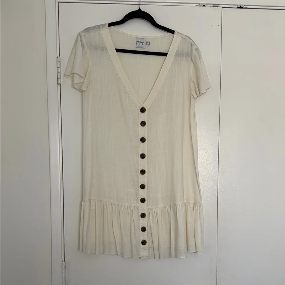 Princess Polly te amo Cream Mini Dress size US6